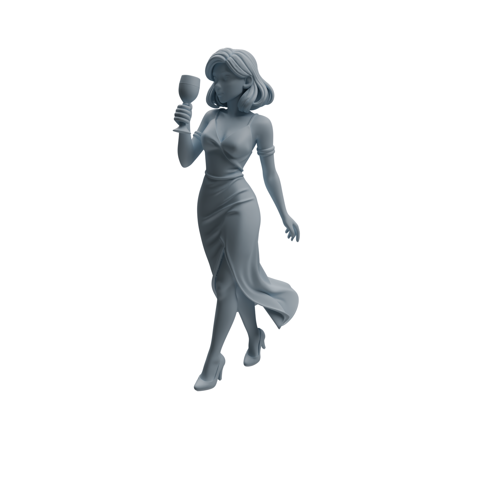 Detail view of MRY-SFW LYTR935 Banquet Female Guest Character Modern Model 4 pcs Model