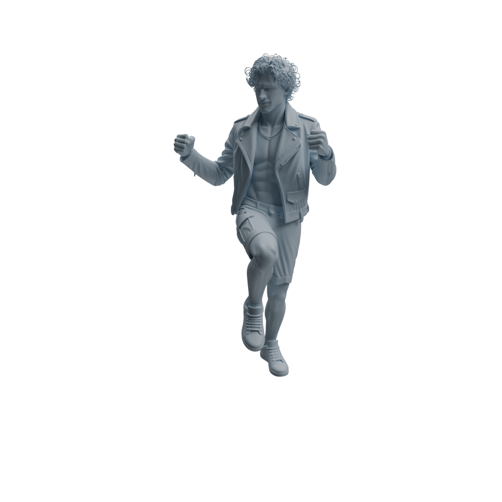 Detail view of MRY-SFW LYTR928 Nightclub Party Man Character Modern Model 4 pcs Model