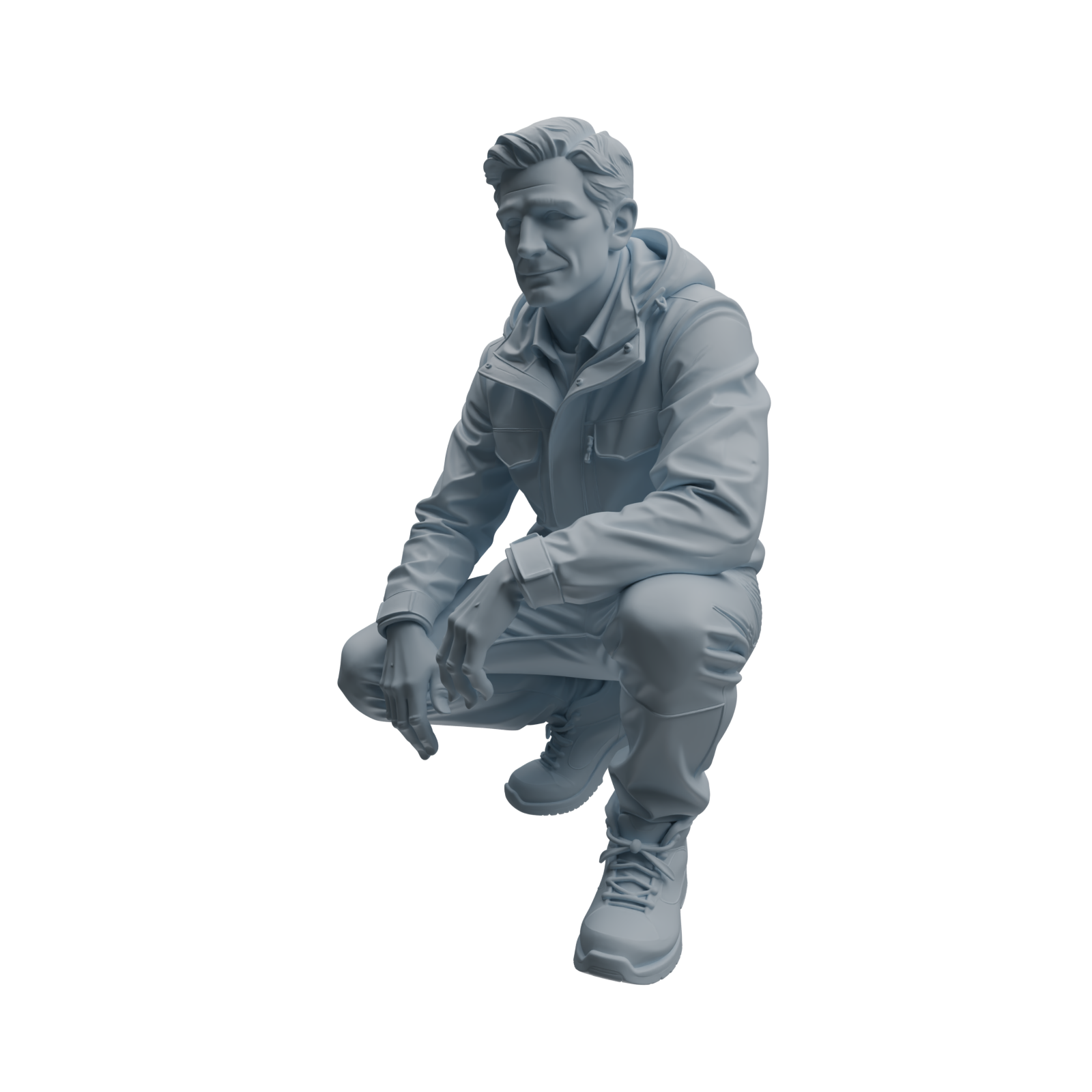 Detail view of MRY-SFW LYTR1023 Outdoor Casual Male Character Modern Model 4 pcs Model