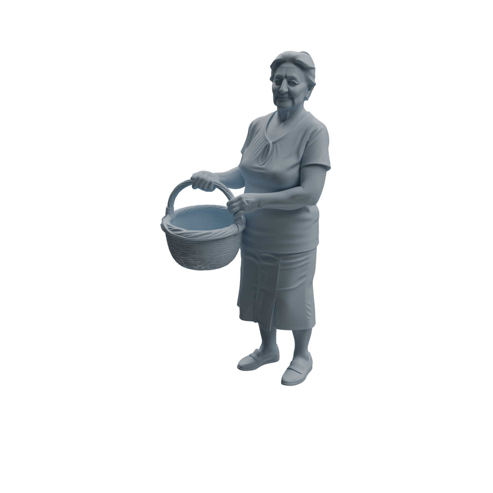 Detail view of MRY-SFW LYTR995 Market Elderly Shopper Character Modern Model 4 pcs Model