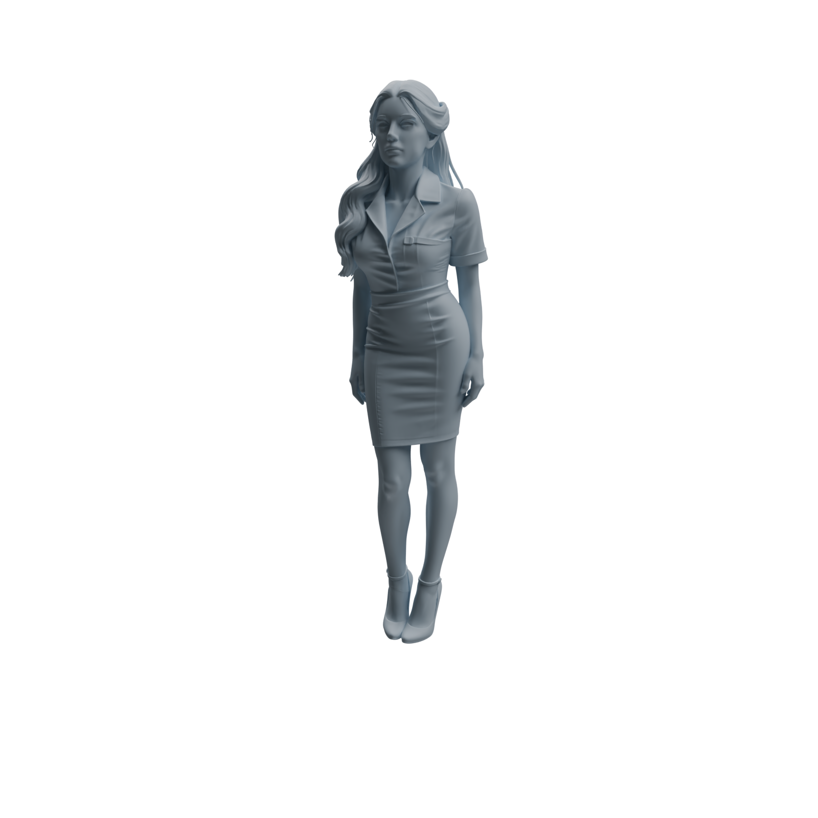 Detail view of MRY-SFW LYTR999 Professional Female Doctor Character Modern Model 4 pcs Model