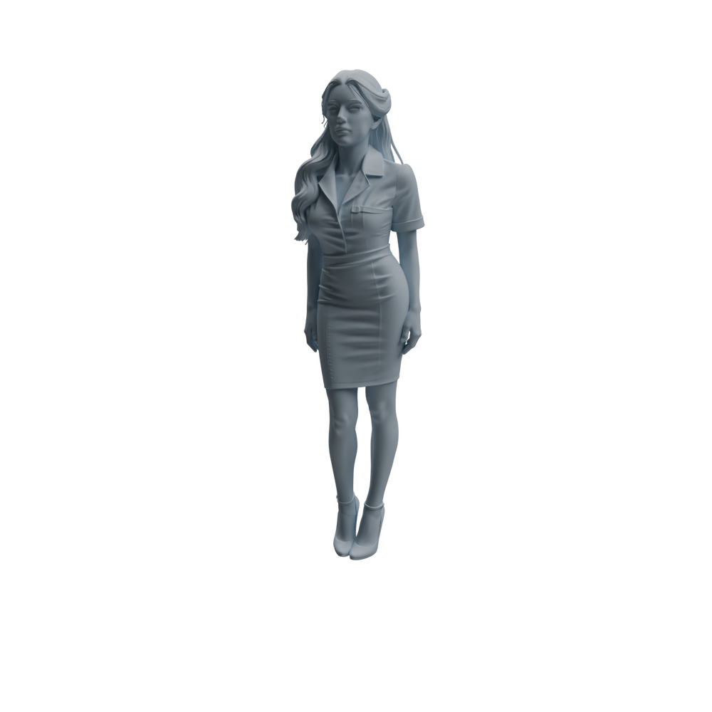 Detail view of MRY-SFW LYTR999 Professional Female Doctor Character Modern Model 4 pcs Model