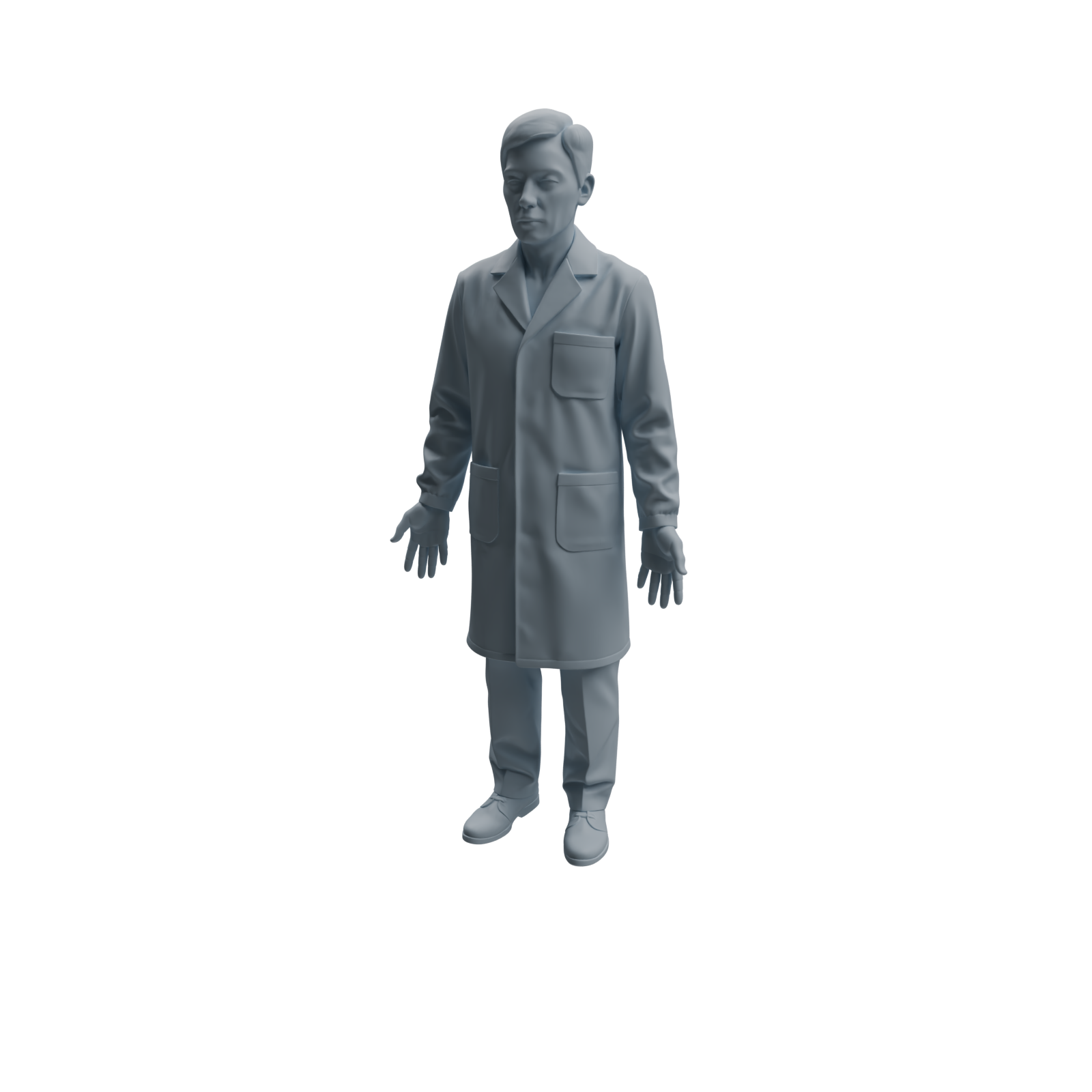 Detail view of MRY-SFW LYTR965 Lab Research Teacher Character Modern Model 4 pcs Model