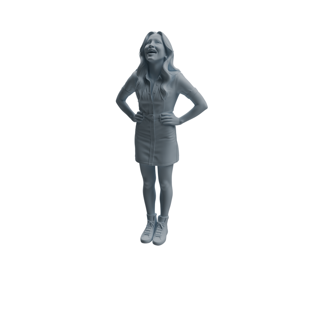 Detail view of MRY-SFW LYTR1042 Joyful Interactive Female Character Modern Model 4 pcs Model