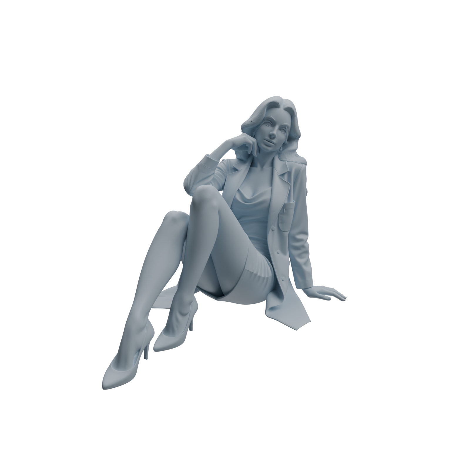 Detail view of MRY-SFW LYTR1000 Female Doctor Character Model Modern 4 pcs Model