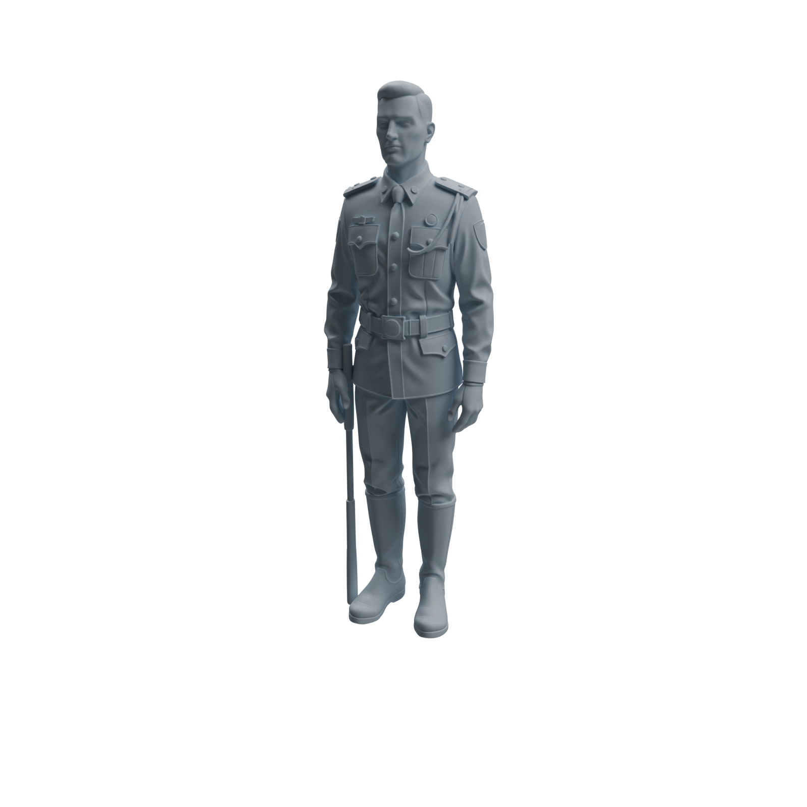 Detail view of MRY-SFW LYTR947 Military Officer Man Character Modern Model 4 pcs Model