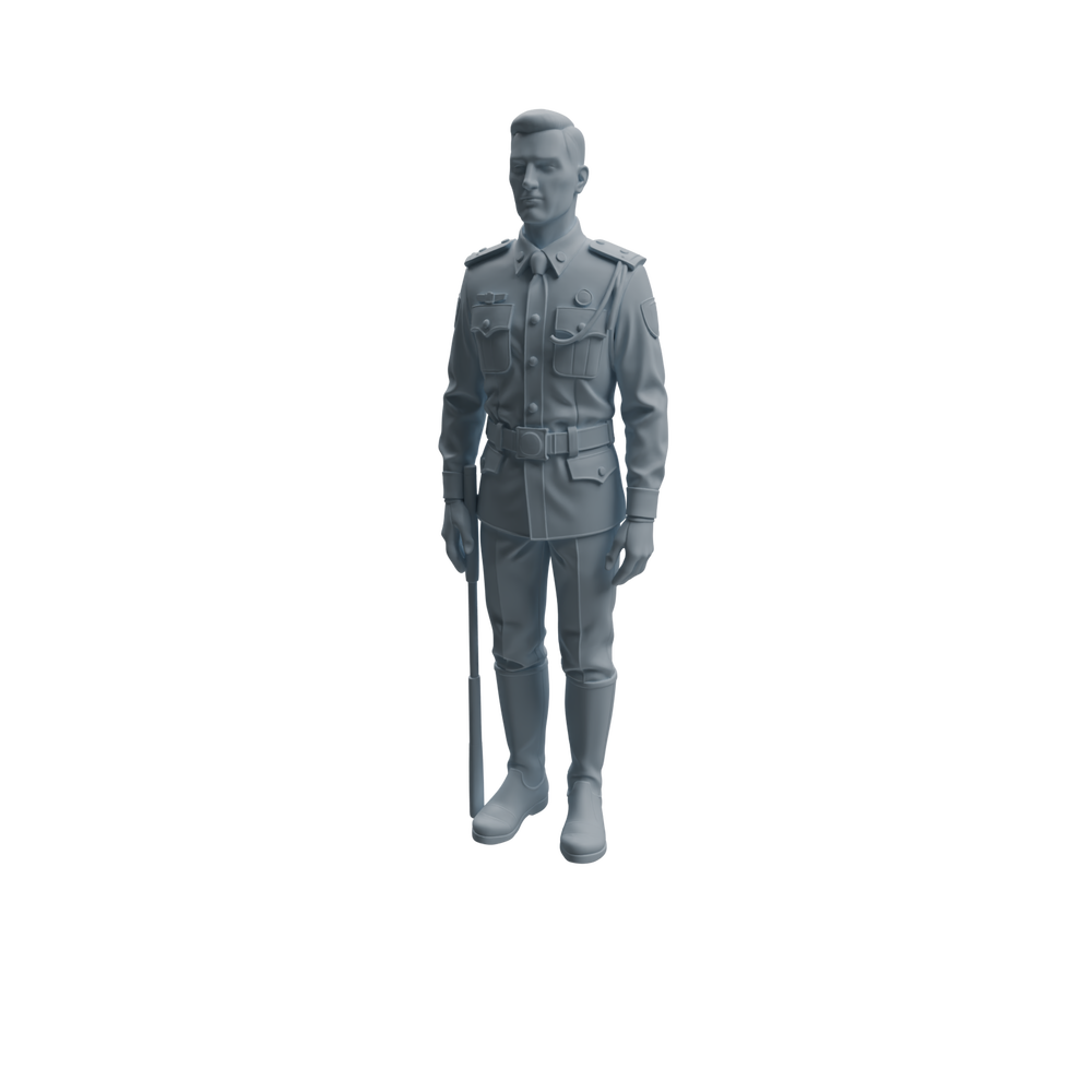 Detail view of MRY-SFW LYTR947 Military Officer Man Character Modern Model 4 pcs Model