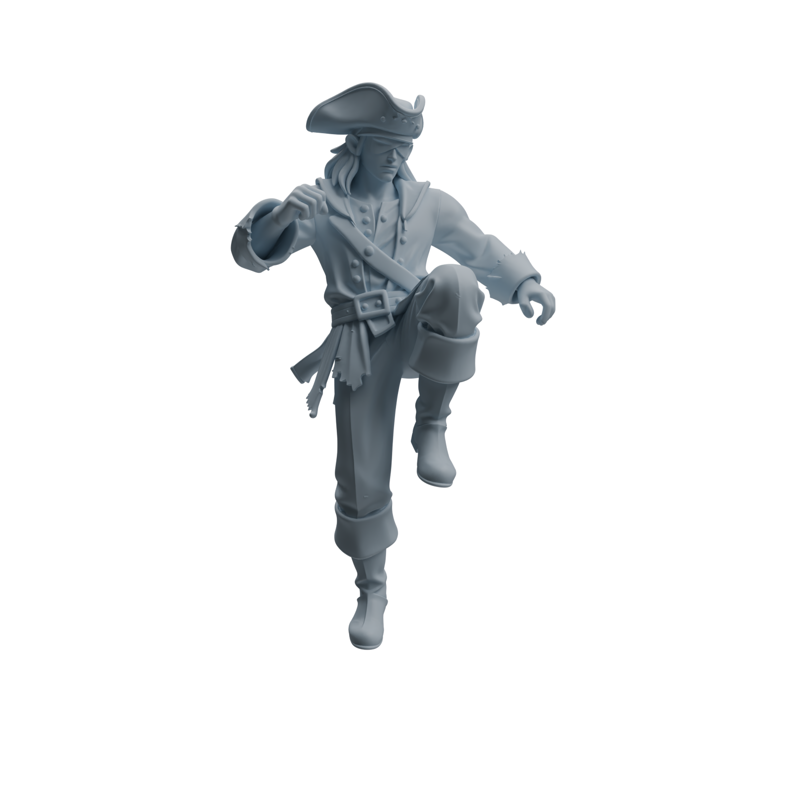 Detail view of MRY-SFW LYTR1098 Axe-wielding Pirate Character Modern Model 4 pcs Model