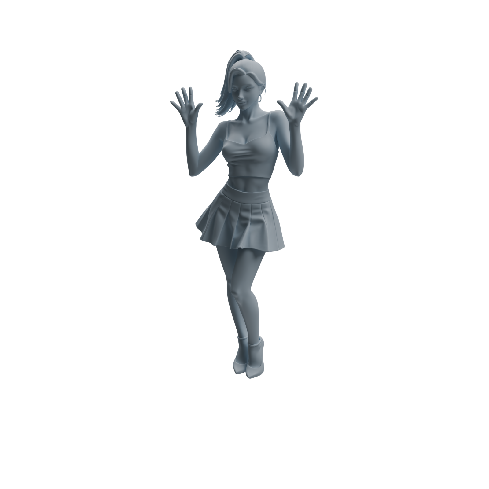 Detail view of MRY-SFW LYTR929 Nightclub Dancer Woman Character Modern Model 4 pcs Model