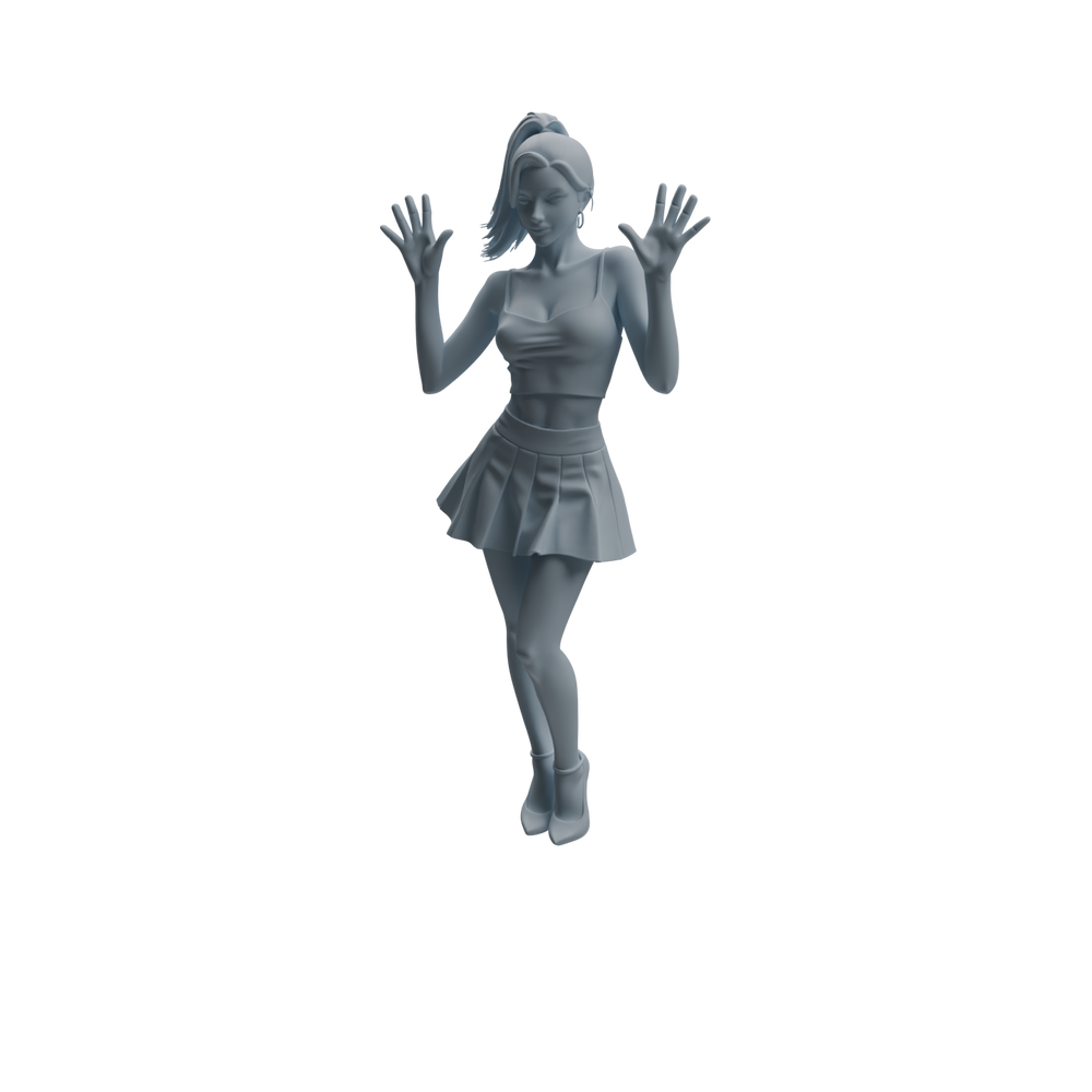 Detail view of MRY-SFW LYTR929 Nightclub Dancer Woman Character Modern Model 4 pcs Model