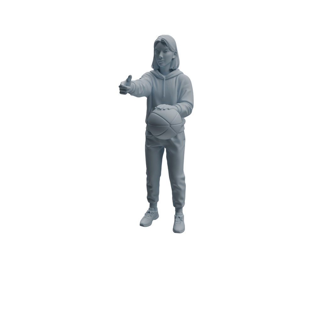 Detail view of MRY-SFW LYTR968 Sports-Scene PE Teacher Character Modern Model 4 pcs Model