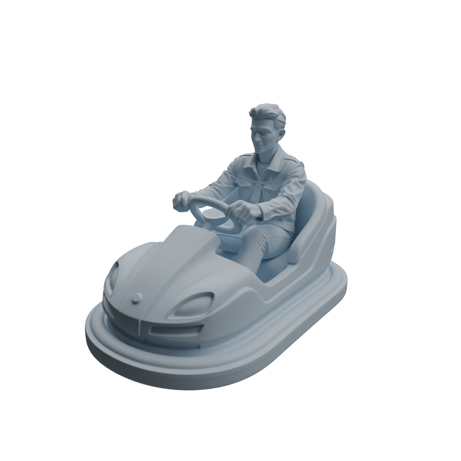Detail view of MRY-SFW LYTR1046 Amusement Park Bumper Car Adult Character Modern Model 4 pcs Model