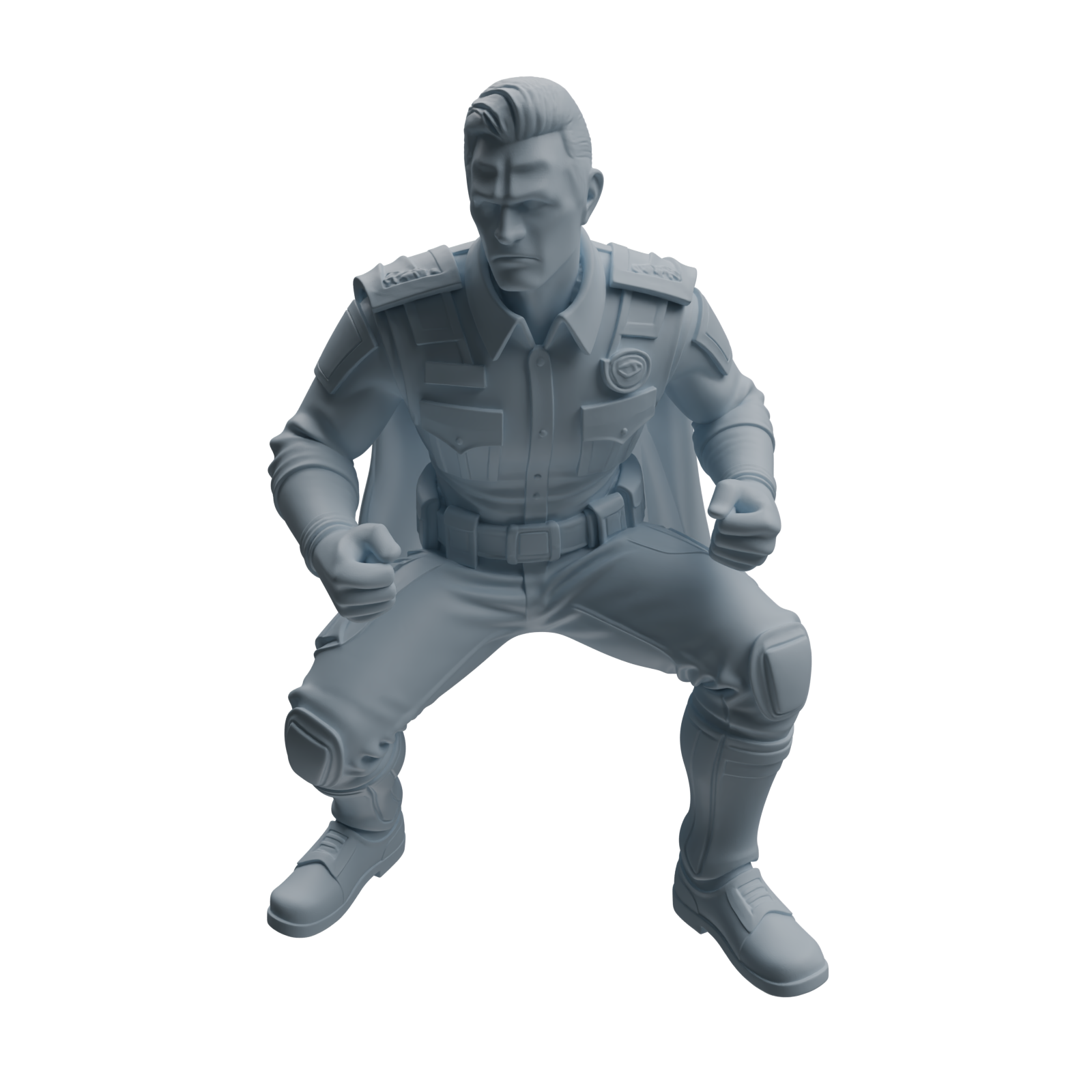 Detail view of MRY-SFW LYTR951 Tactical Cape Uniform Man Character Modern Model 4 pcs Model