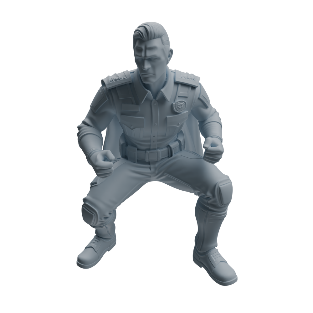 Detail view of MRY-SFW LYTR951 Tactical Cape Uniform Man Character Modern Model 4 pcs Model
