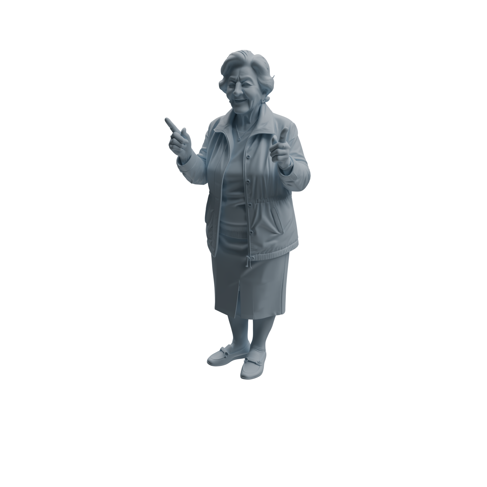 Detail view of MRY-SFW LYTR1035 Interactive Elderly Character Modern Model 4 pcs Model