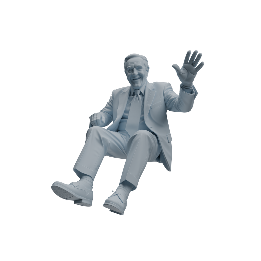 Detail view of MRY-SFW LYTR1037 Joyful Interactive Elderly Character Modern Model 4 pcs Model
