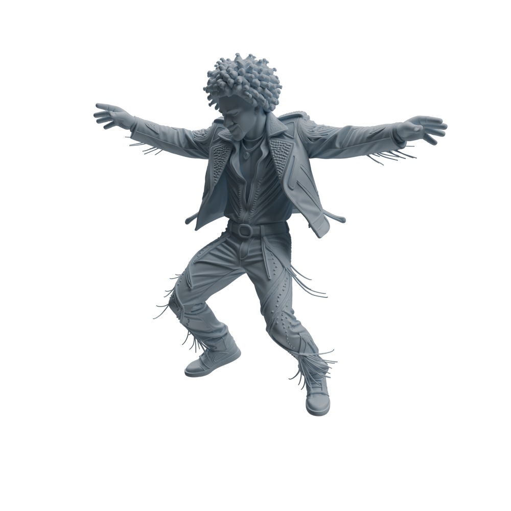 Detail view of MRY-SFW LYTR927 Nightclub Dancer Man Character Modern Model 4 pcs Model