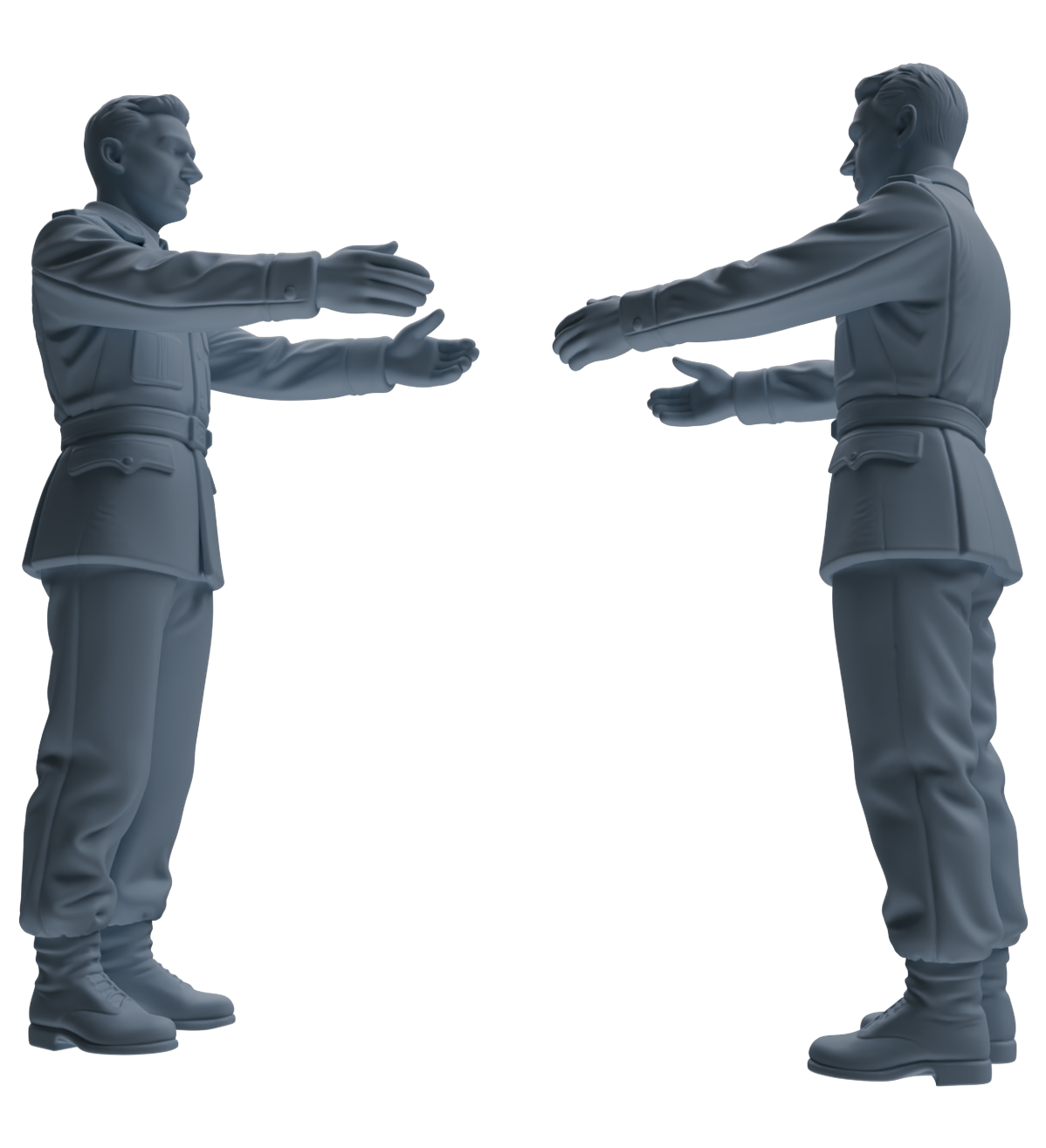 MRY-SFW SSTR190 Miniatures Soldier Model Kit Demolition Command Soldier Pose Modern Model 4 pcs