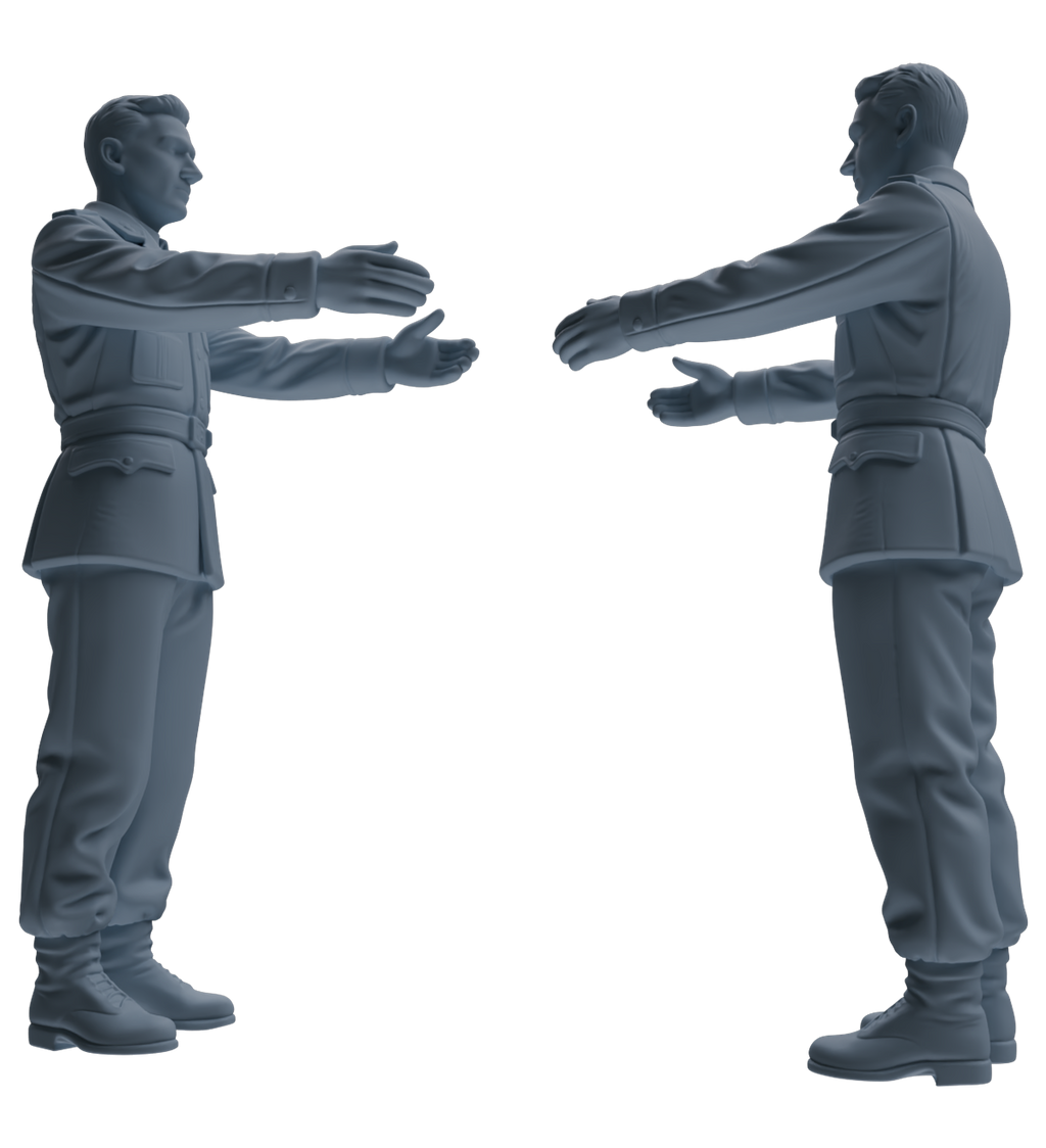 MRY-SFW SSTR190 Miniatures Soldier Model Kit Demolition Command Soldier Pose Modern Model 4 pcs