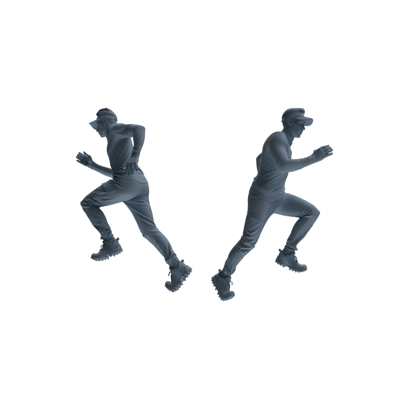 Detail view of MRY-SFW LYTR821 Outdoor Running Athlete Figure Modern Model 6 pcs Miniature Car Diorama Figures Scene Props Accessories Resin Model