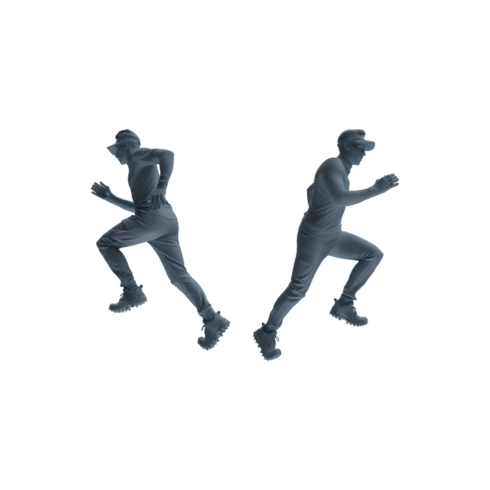 Detail view of MRY-SFW LYTR821 Outdoor Running Athlete Figure Modern Model 6 pcs Miniature Car Diorama Figures Scene Props Accessories Resin Model