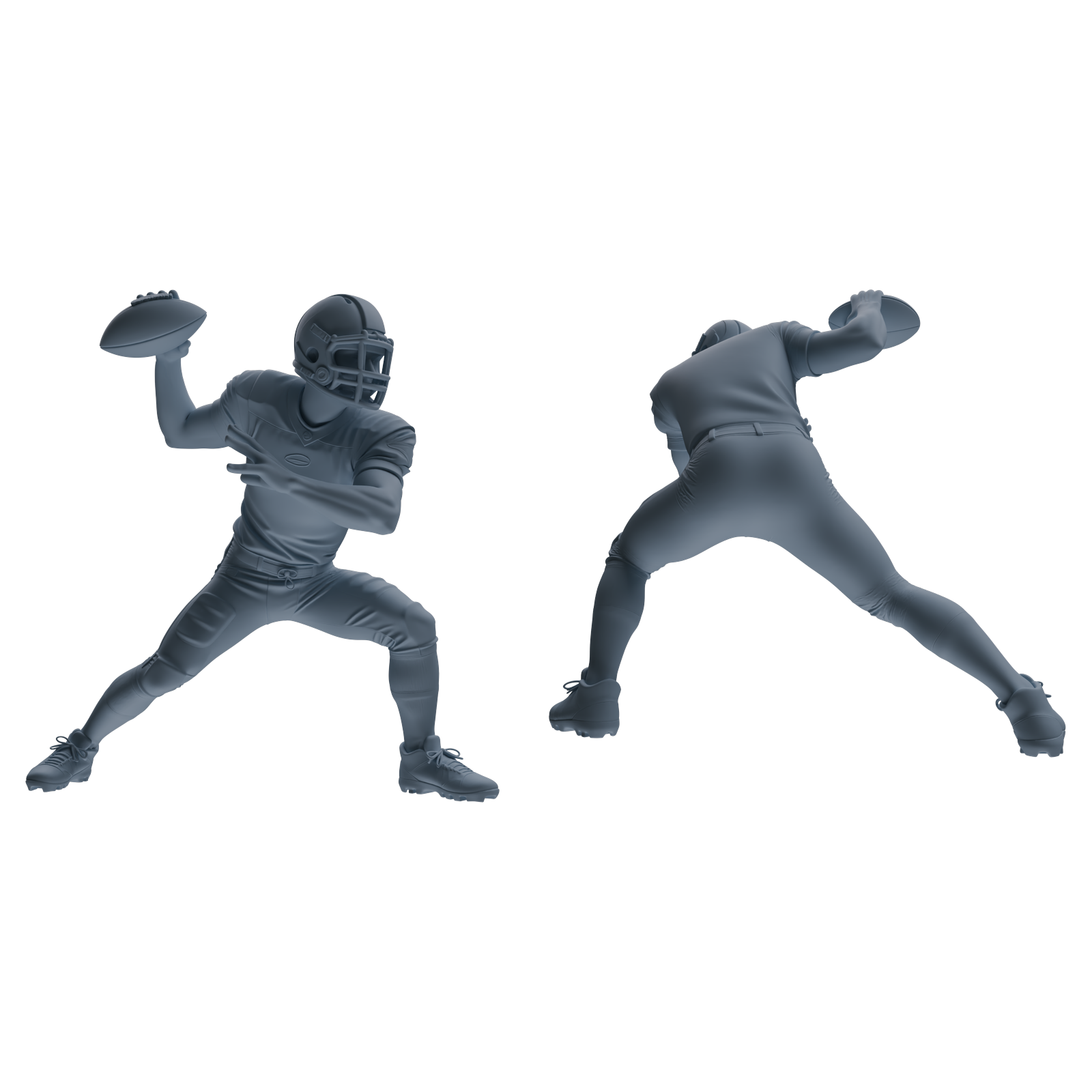 Detail view of MRY-SFW LYTR809 American Football Player Figure Modern Model 5 pcs Miniature Car Diorama Figures Scene Props Accessories Resin Model