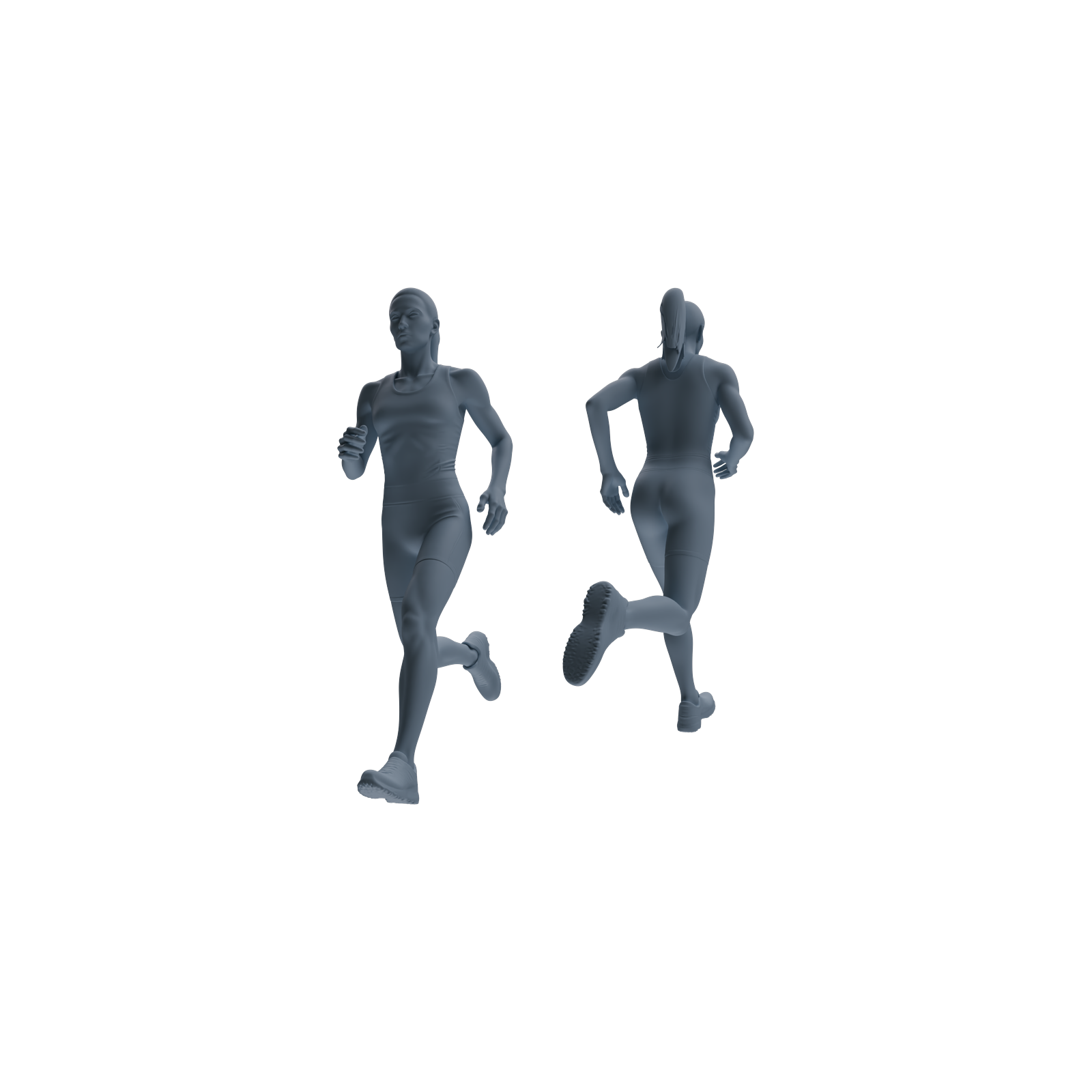 Detail view of MRY-SFW LYTR818 Running Athlete Figure Modern Model 4 pcs Miniature Car Diorama Figures Scene Props Accessories Resin Model