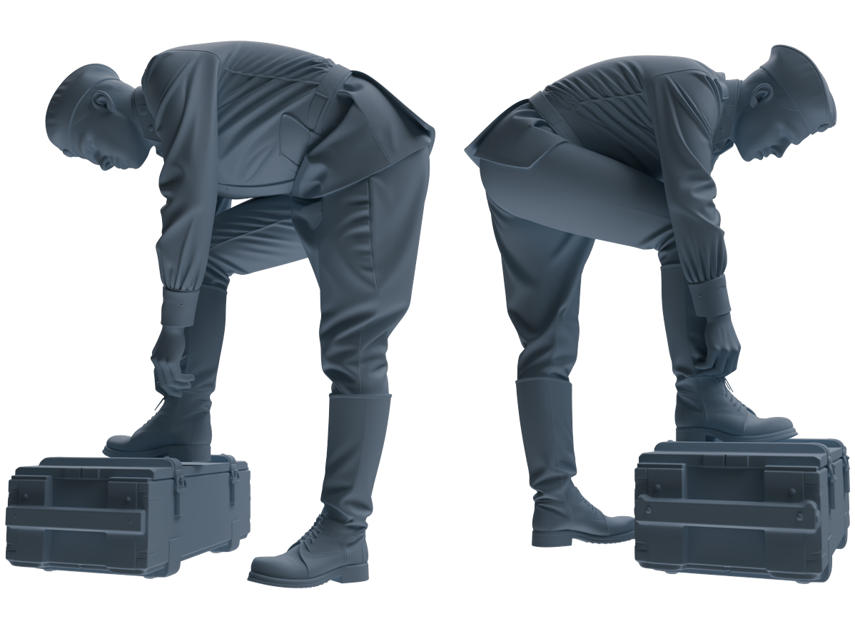Detail view of MRY-SFW LYGR765 Modern Hong Kong Police Seven-Person Criticism Group Model