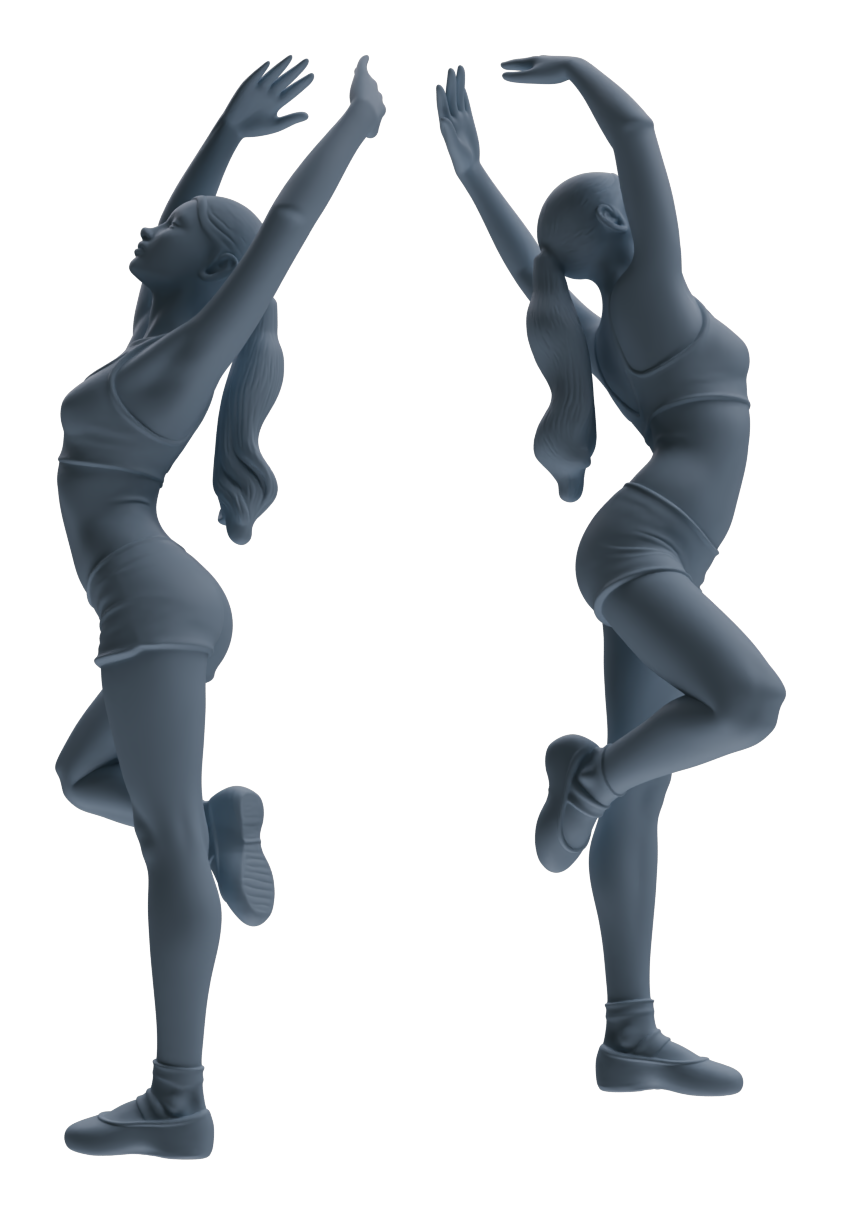 Detail view of MRY-SFW LYTR830 Yoga Female Athlete Figure Modern Model 6 pcs Miniature Car Diorama Figures Scene Props Accessories Resin Model