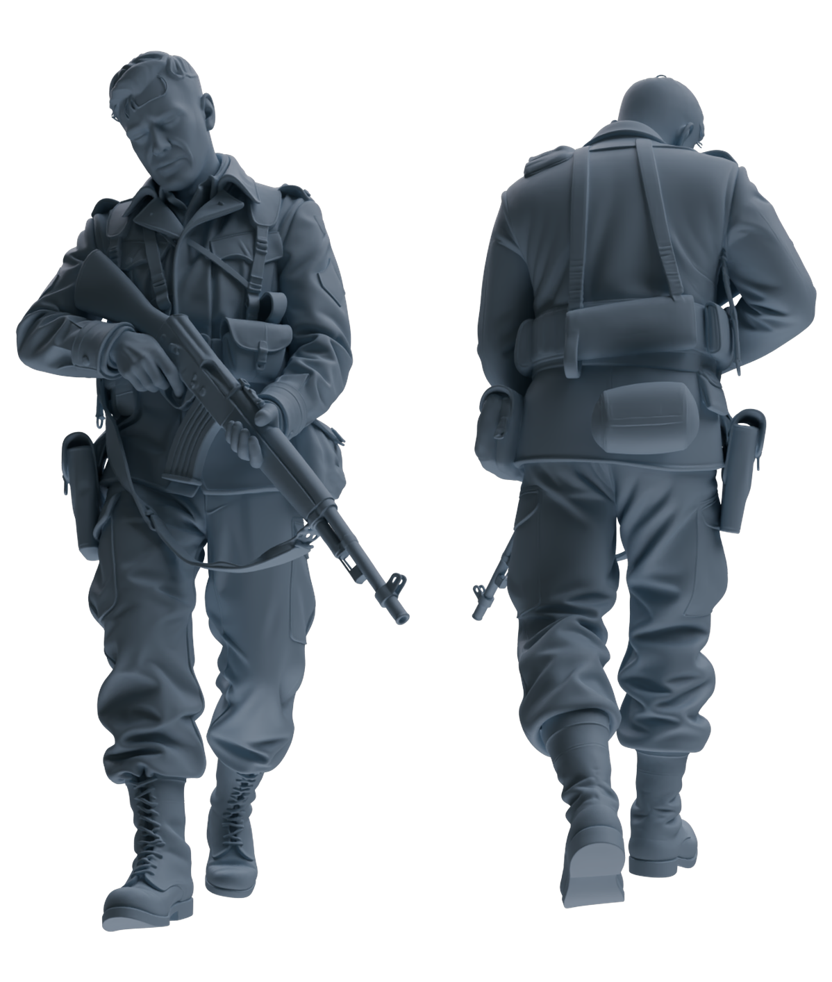 MRY-SFW SSTR199 Multi-Functional Combat Soldier Pose Modern Model 6 pcs