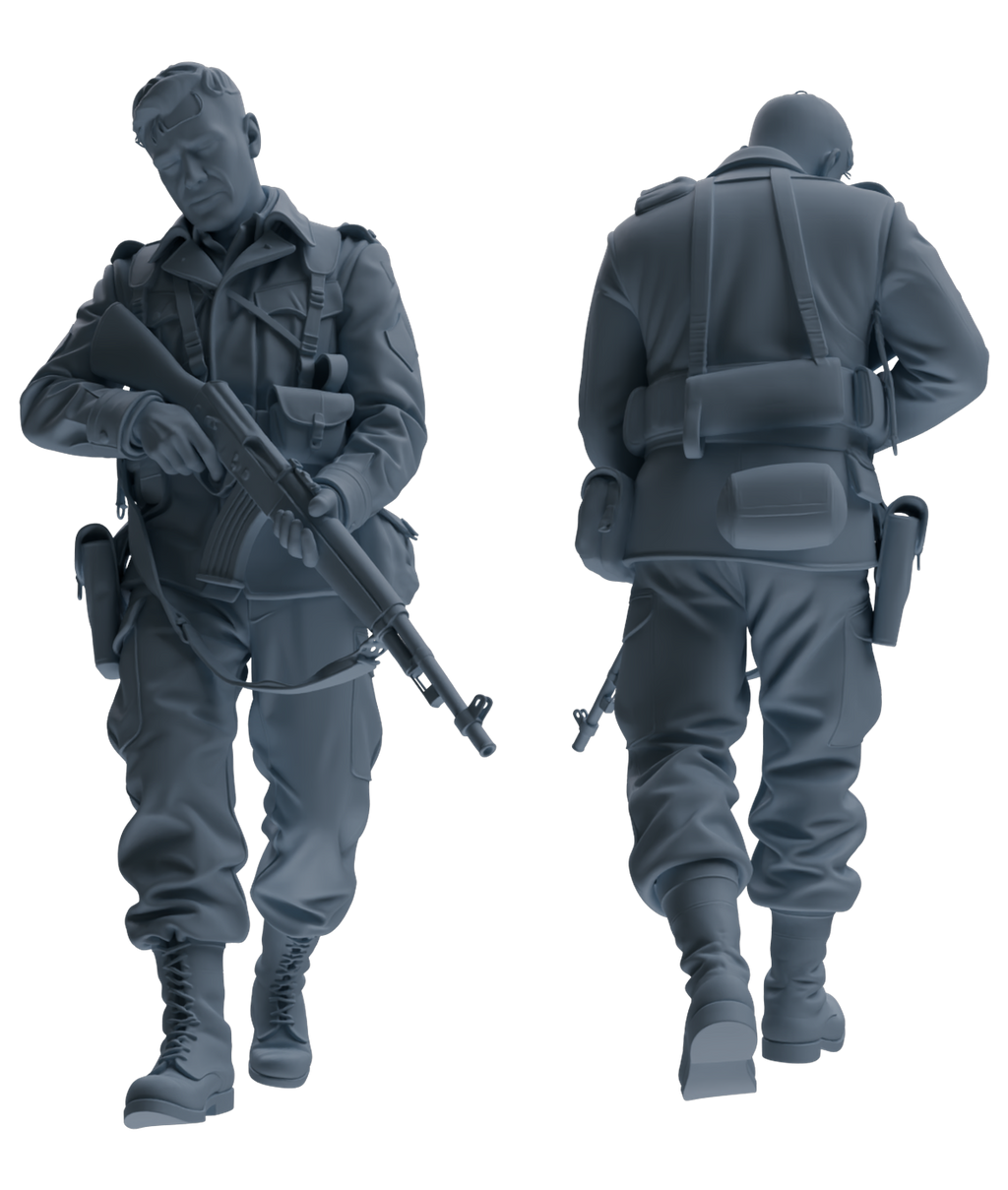 MRY-SFW SSTR199 Multi-Functional Combat Soldier Pose Modern Model 6 pcs