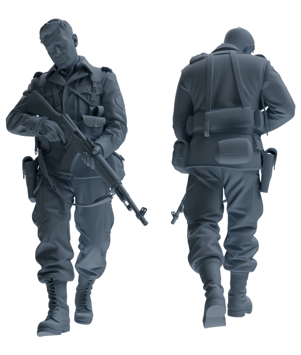 MRY-SFW SSTR199 Multi-Functional Combat Soldier Pose Modern Model 6 pcs