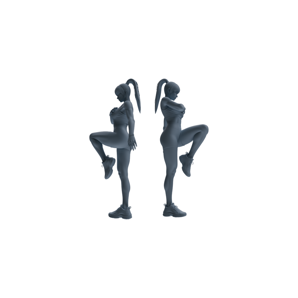 Detail view of MRY-SFW LYTR820 Stretching Athlete Figure Modern Model 6 pcs Miniature Car Diorama Figures Scene Props Accessories Resin Model