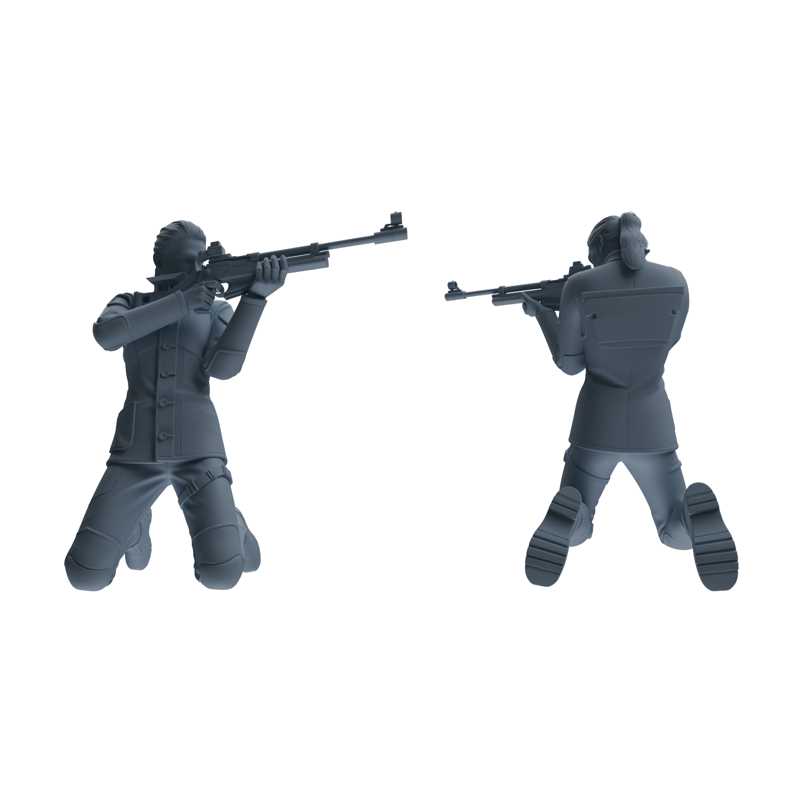 Detail view of MRY-SFW LYTR795 Shooter Figure Modern Model 4 pcs Miniature Car Diorama Figures Scene Props Accessories Resin Model