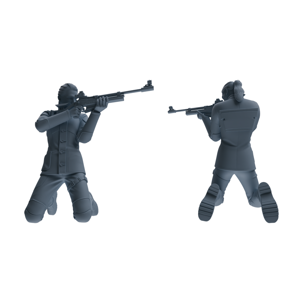 Detail view of MRY-SFW LYTR795 Shooter Figure Modern Model 4 pcs Miniature Car Diorama Figures Scene Props Accessories Resin Model
