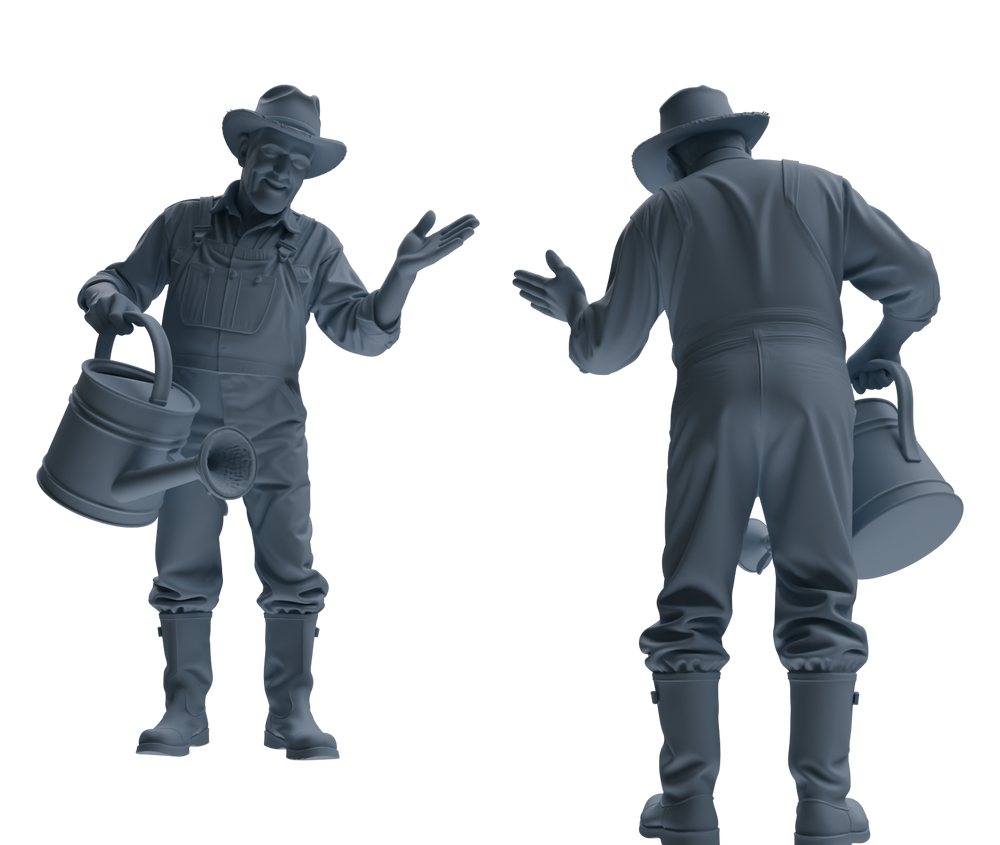 Detail view of MRY-SFW LYTR899 Workwear Worker Man Modern Model 4 pcs Model