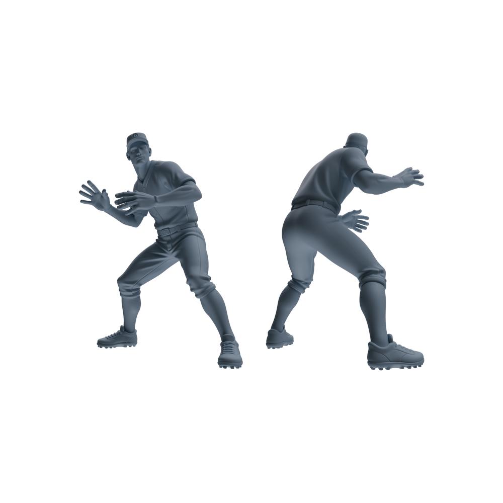 Detail view of MRY-SFW LYTR802 Baseball Player Figure Modern Model 4 pcs Miniature Car Diorama Figures Scene Props Accessories Resin Model