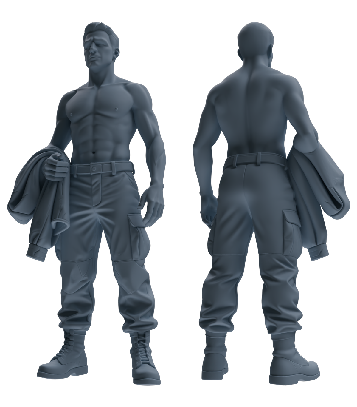 MRY-SFW SSTR188 Miniatures Soldier Model Kit Multi-Functional Recon Soldier Pose Modern Model 5 pcs