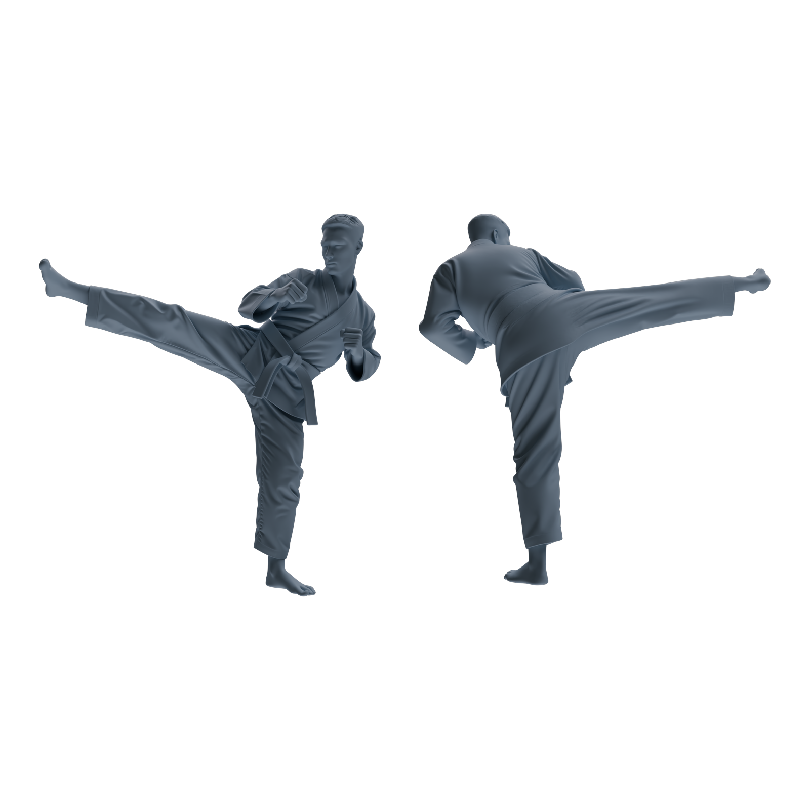 Detail view of MRY-SFW LYTR816 Karate Female Athlete Figure Modern Model 6 pcs Miniature Car Diorama Figures Scene Props Accessories Resin Model