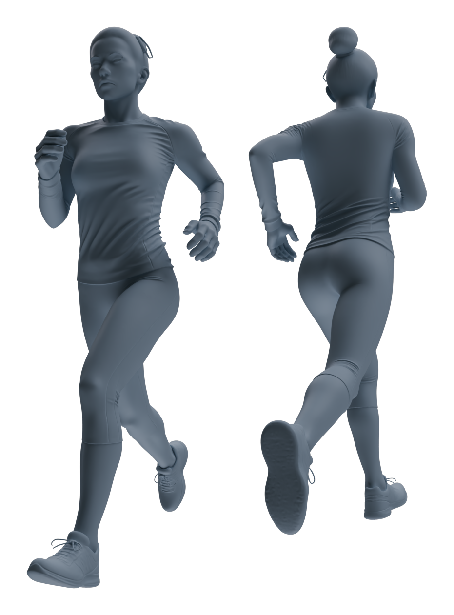 Detail view of MRY-SFW LYTR826 Track and Field Runner Figure Modern Model 5 pcs Miniature Car Diorama Figures Scene Props Accessories Resin Model