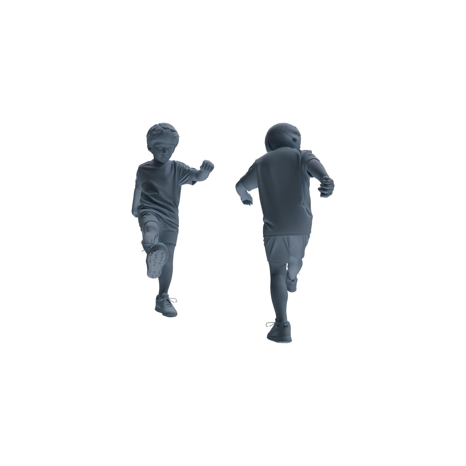 Detail view of MRY-SFW LYTR811 Child Soccer Player Figure Modern Model 6 pcs Miniature Car Diorama Figures Scene Props Accessories Resin Model