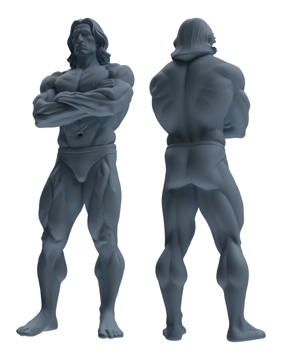 Detail view of MRY-SFW LYTR829 Male Bodybuilder Figure Modern Model 6 pcs Miniature Car Diorama Figures Scene Props Accessories Resin Model