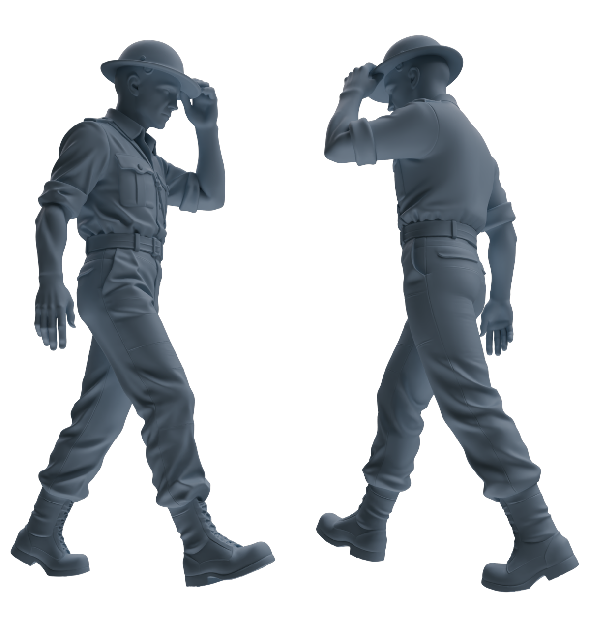MRY-SFW SSTR178 Miniatures Soldier Model Kit Resting Soldier Pose Modern Model 6 pcs
