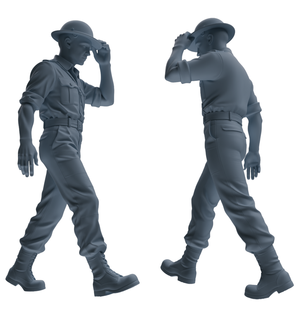 MRY-SFW SSTR178 Miniatures Soldier Model Kit Resting Soldier Pose Modern Model 6 pcs