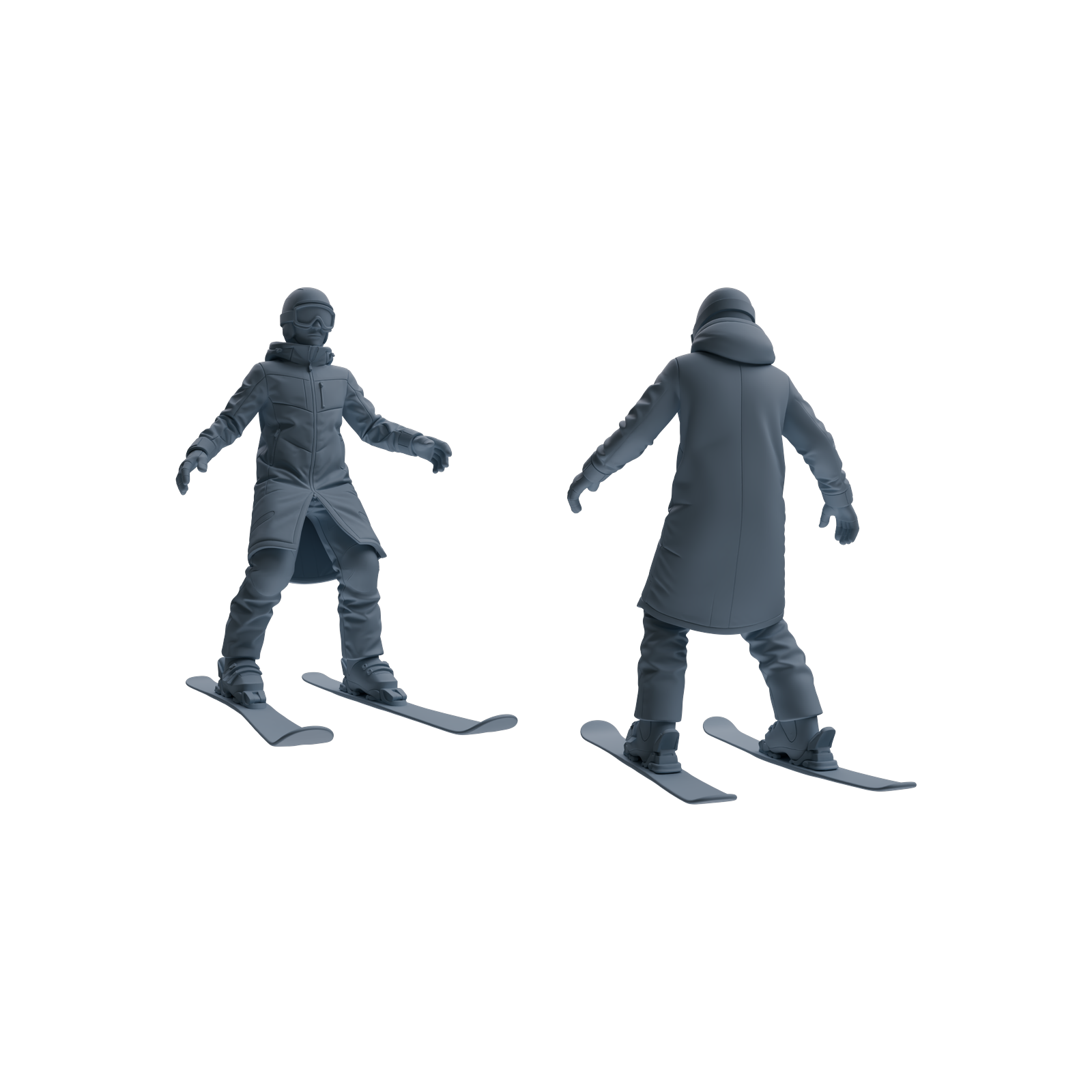Detail view of MRY-SFW LYTR803 Skiing Figure Modern Model 6 pcs Miniature Car Diorama Figures Scene Props Accessories Resin Model