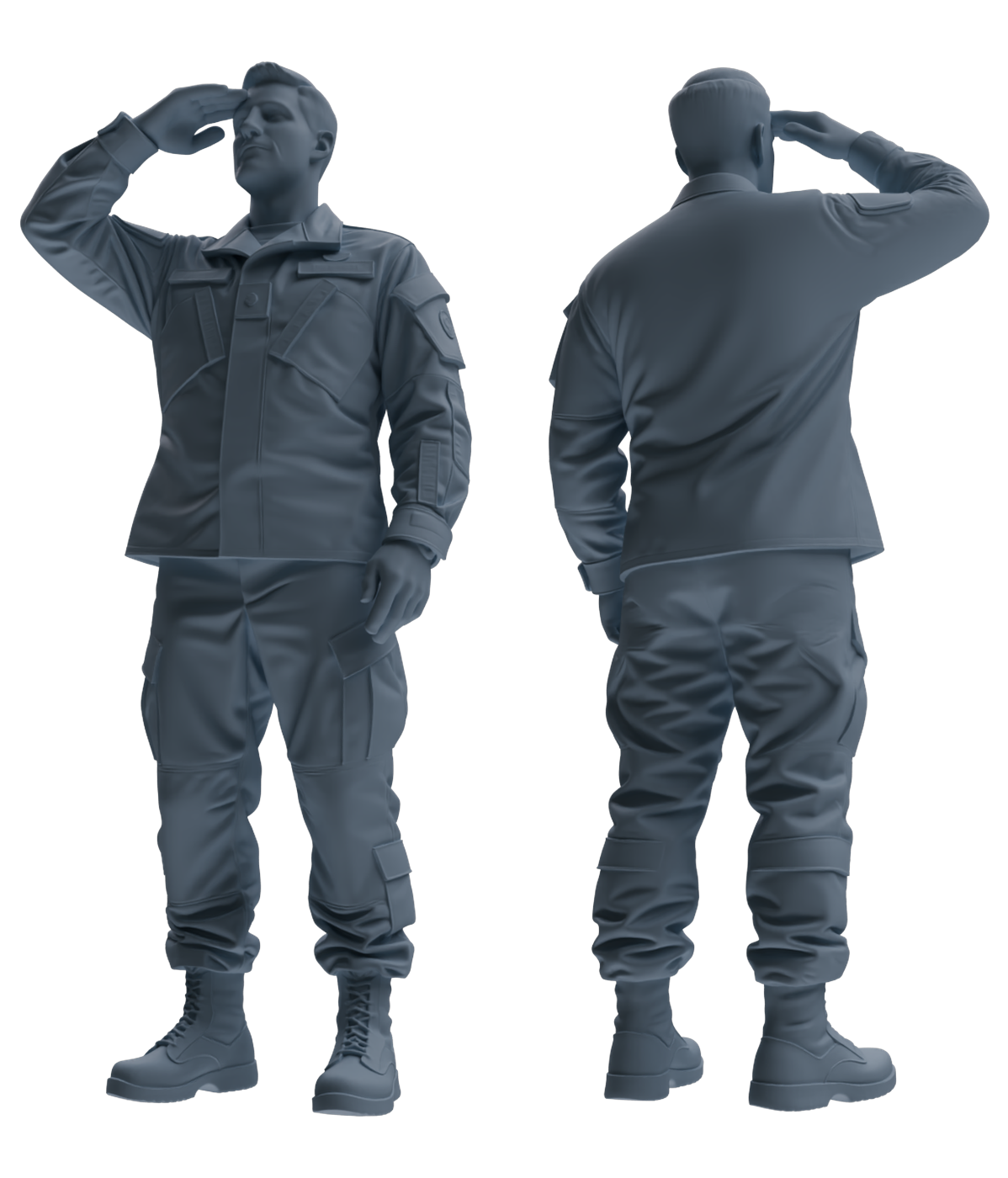 MRY-SFW SSTR182 Miniatures Soldier Model Kit Multi-Purpose Soldier Pose Modern Model 6 pcs