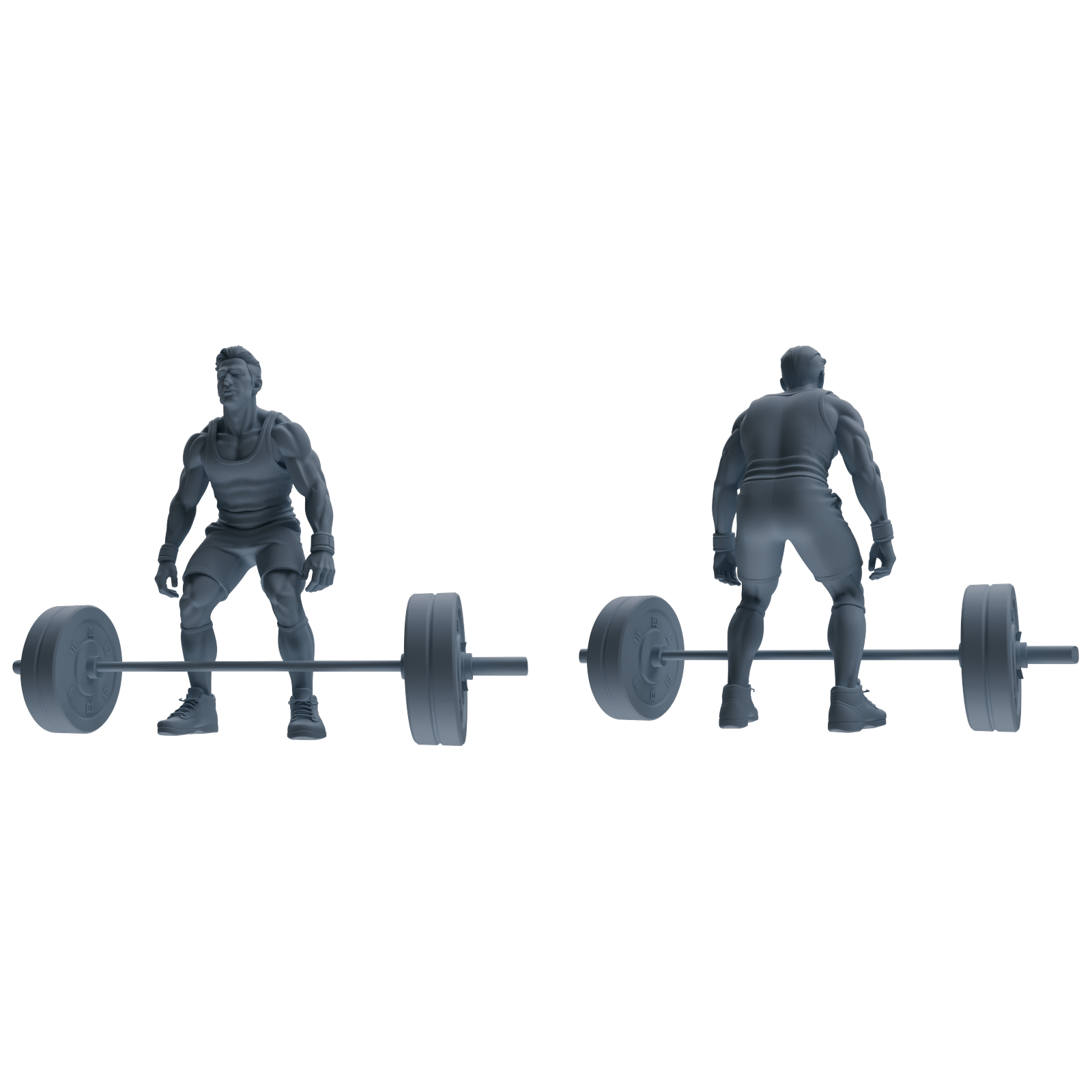 Detail view of MRY-SFW LYTR798 Weightlifting Fitness Figure Modern Model 6 pcs Miniature Car Diorama Figures Scene Props Accessories Resin Model