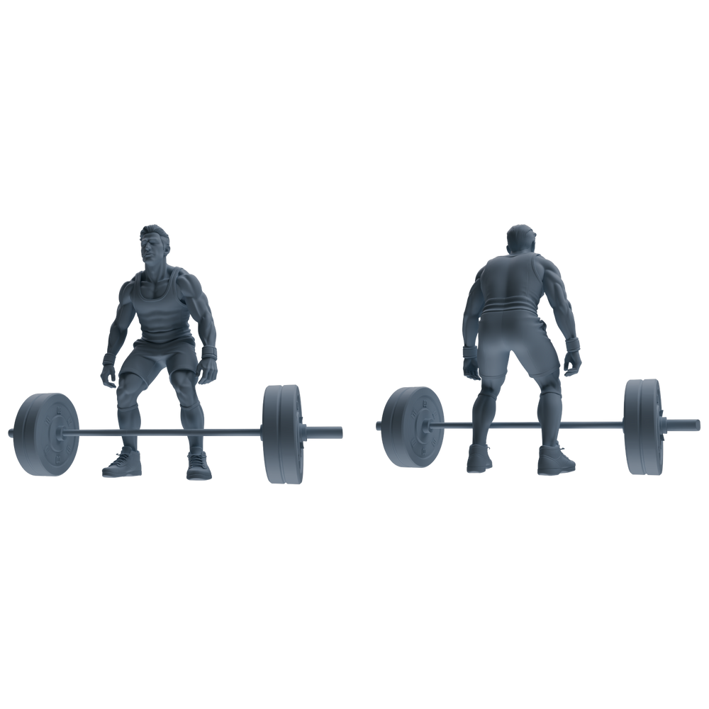 Detail view of MRY-SFW LYTR798 Weightlifting Fitness Figure Modern Model 6 pcs Miniature Car Diorama Figures Scene Props Accessories Resin Model