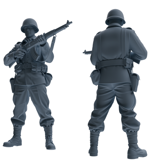 MRY-SFW SSTR204 Miniatures Soldier Model Kit Multi-Scenario Soldier Pose Modern Model 4 pcs