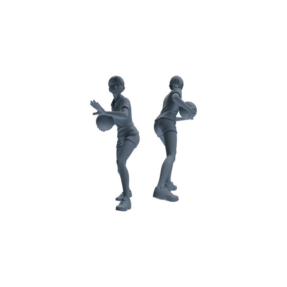 Detail view of MRY-SFW LYTR797 Bowling Figure Modern Model 6 pcs Miniature Car Diorama Figures Scene Props Accessories Resin Model